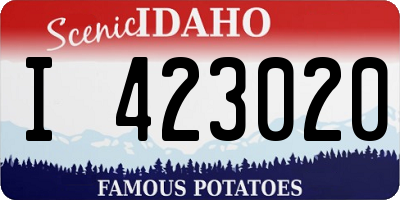 ID license plate I423020