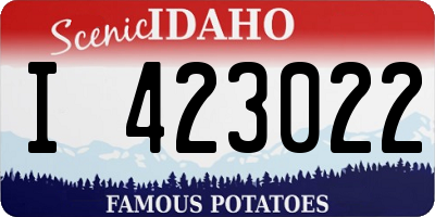 ID license plate I423022