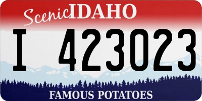 ID license plate I423023