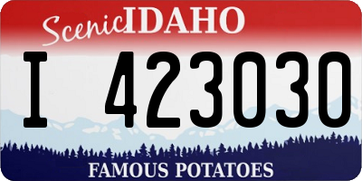 ID license plate I423030