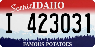 ID license plate I423031