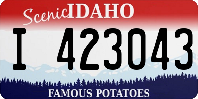 ID license plate I423043