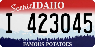 ID license plate I423045