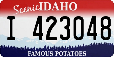 ID license plate I423048