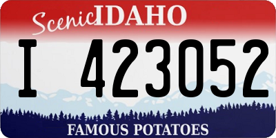 ID license plate I423052