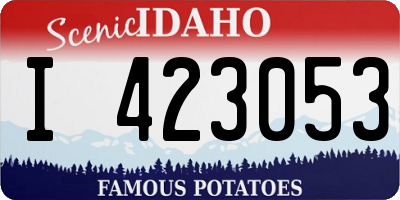 ID license plate I423053