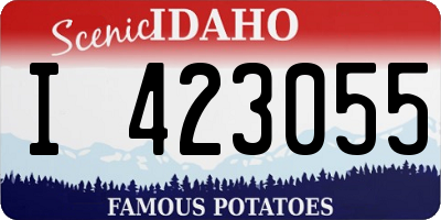 ID license plate I423055