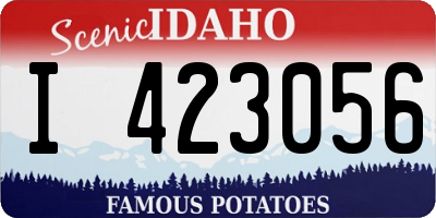 ID license plate I423056
