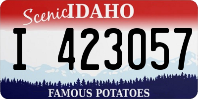 ID license plate I423057