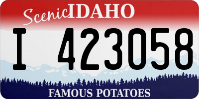 ID license plate I423058