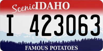 ID license plate I423063