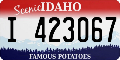 ID license plate I423067