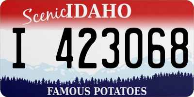 ID license plate I423068