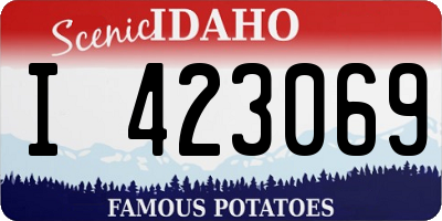 ID license plate I423069