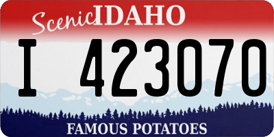 ID license plate I423070