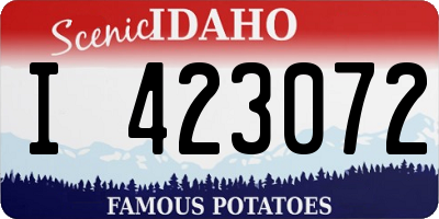 ID license plate I423072