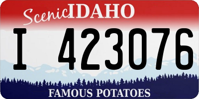ID license plate I423076