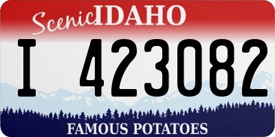 ID license plate I423082