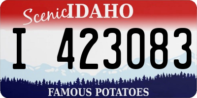 ID license plate I423083