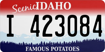 ID license plate I423084