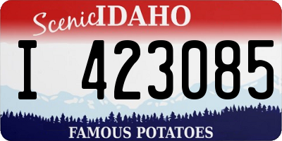 ID license plate I423085