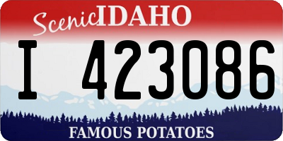 ID license plate I423086