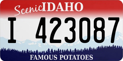 ID license plate I423087