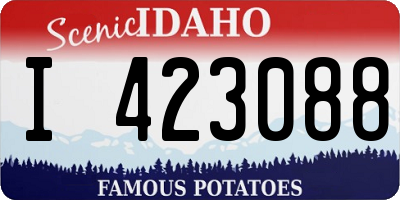 ID license plate I423088