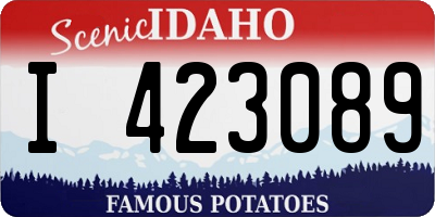 ID license plate I423089