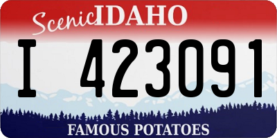 ID license plate I423091