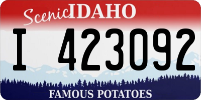ID license plate I423092