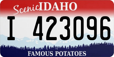 ID license plate I423096