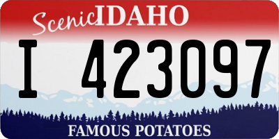 ID license plate I423097