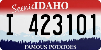 ID license plate I423101