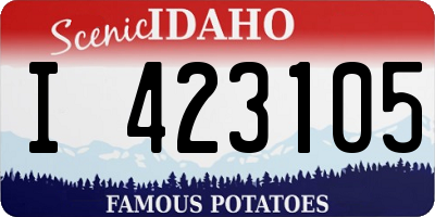 ID license plate I423105