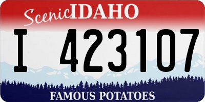 ID license plate I423107