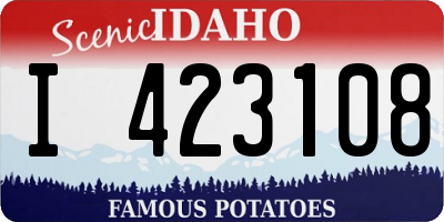 ID license plate I423108