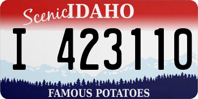 ID license plate I423110