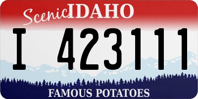 ID license plate I423111