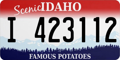 ID license plate I423112