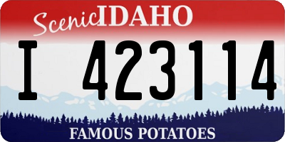 ID license plate I423114