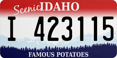 ID license plate I423115