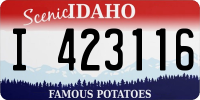 ID license plate I423116