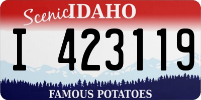 ID license plate I423119