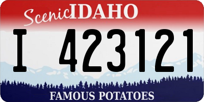 ID license plate I423121