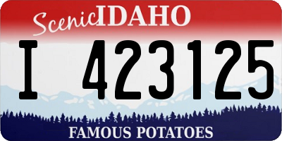 ID license plate I423125