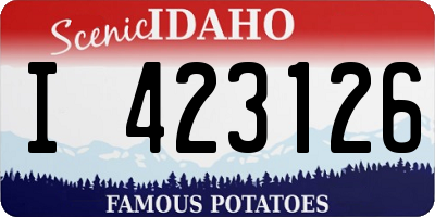 ID license plate I423126
