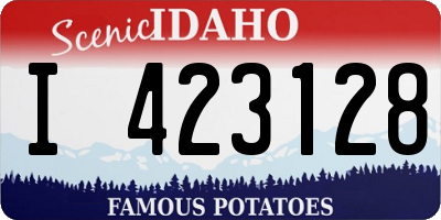 ID license plate I423128