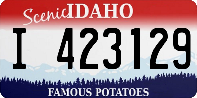 ID license plate I423129
