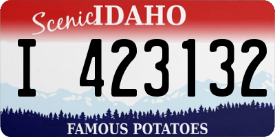 ID license plate I423132
